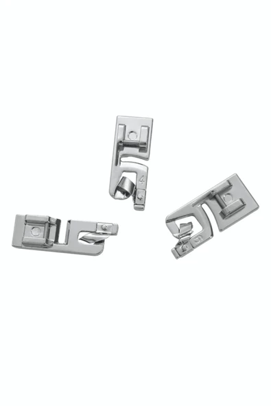 Singer Safety Metal Singer Beko Zetina Uyumlu Janome Bindallı Kıvırma Ayak Takımı 3mm-4mm-6mm - Resim 7