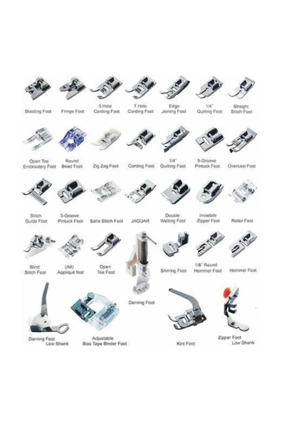 SİNGER Singer Dikiş Makinesi Ayak Seti - Resim 4