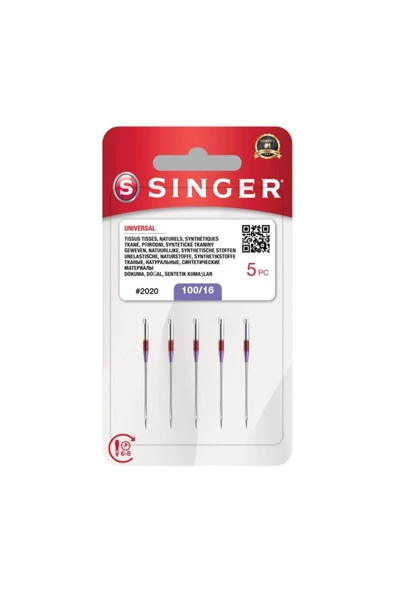 SİNGER Dikiş Makinesi Iğnesi 2020- 100/16 Numara ürün görseli