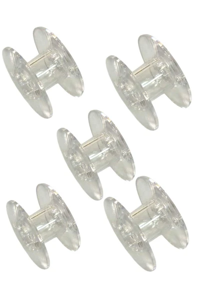 Bluemix Dikiş Makine Singer Beko Zetina Bindallı Ev Tipi Aile Dikiş Makinası 50 Adet Şeffaf Plastik Masura - Resim 3