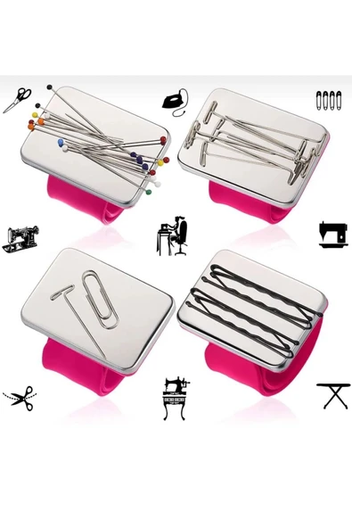 OZN TUHAFİYE Terzi Iğnedenliği Mıknatıslı Bileklikli Iğnelik ürün görseli