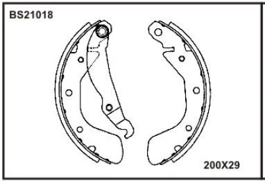 Opel Arka Fren Balatası Pabuc Corsa A / B Tigra Astra F - Beser Bs21018 ürün görseli