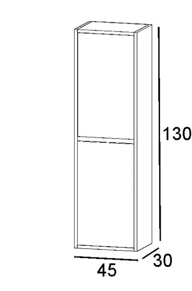 Denko Forever 100 cm (Beyaz) Banyo Dolabı Takımı ve Boy Dolabı - Resim 4