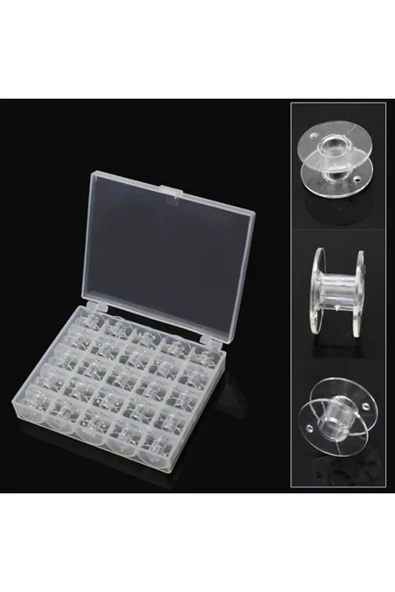 Singer Lüx Zetina Janome Brother Beko Bindallı Dikiş Makinesi 25adet Bir Kutu Plastik Masura ürün görseli