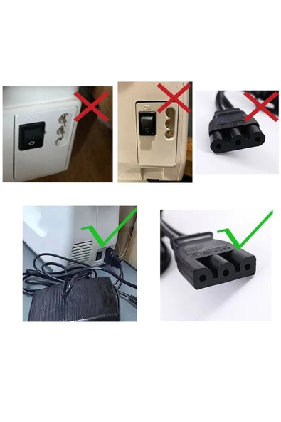 BEŞYÜZEVLER MAKİNA Singer 1007 Dikiş Makine Motor Pedalı AA - Resim 2