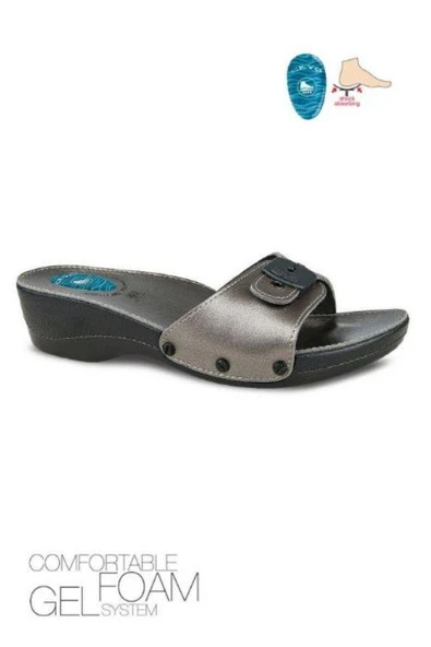 Ceyo Minelli Topuklu-2 Kadın Topuk Jellli Anatomik Terlik - 5