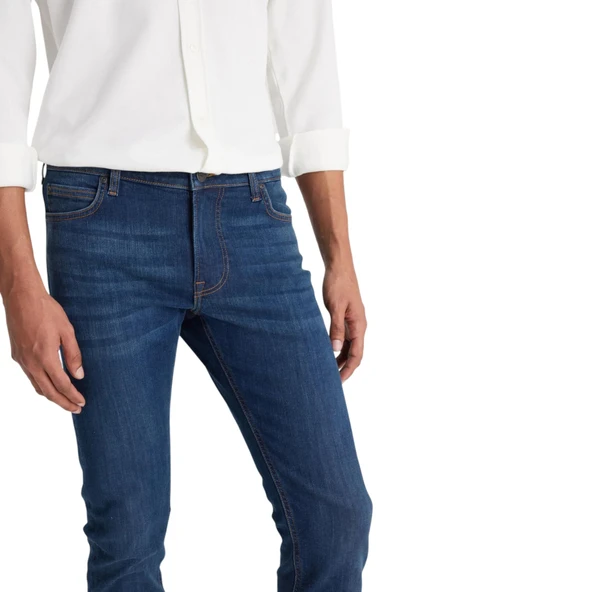 Erkek Skinny Fit Çok Dar Kesim Normal Bel Çok Dar Paça Malone Jean Kot Pantolon - Resim 5