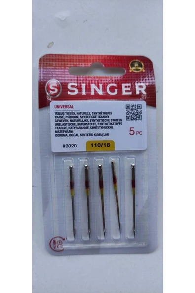 SİNGER 18 Numara Dikiş Makinesi Iğnesi 2020 110/18 ürün görseli