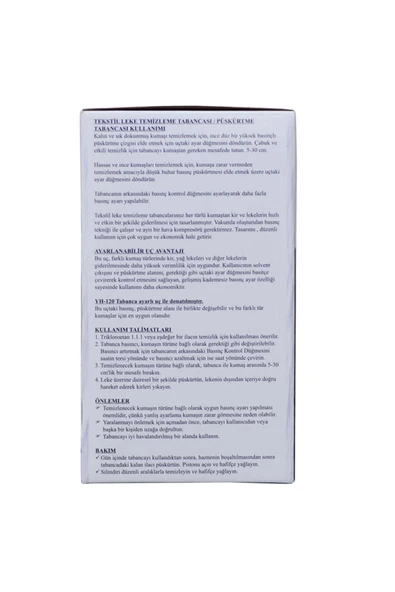 RED ARROW Leke Temizleme Tabancası / YH-120 - Resim 7