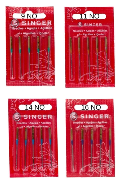 SİNGER Ev Tipi Makinelere Uygun Dikiş Makinesi Iğne Seti ( 10, 12,14 Ve 16 No) 2045 ürün görseli