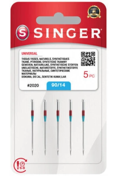 SİNGER Dikiş Makinesi Iğnesi 2020- 90/14 Numara ürün görseli