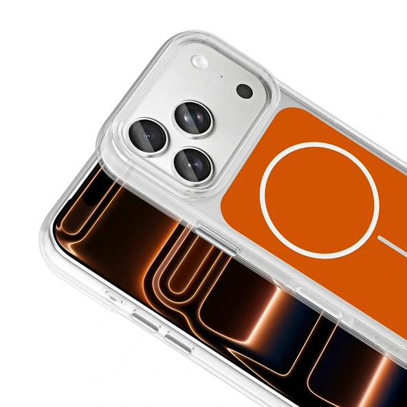 Apple iPhone 17 Pro Max Kılıf Metal Buton Tasarımlı Zore İkonik Sert Silikon Kapak - 7