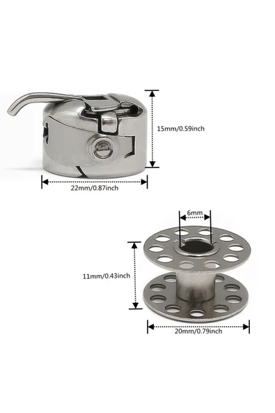 Singer Safety Singer Zetina Beko Dikiş Makinası Mekik Çağanoz 3 Adet Masura Set Halinde - Resim 5