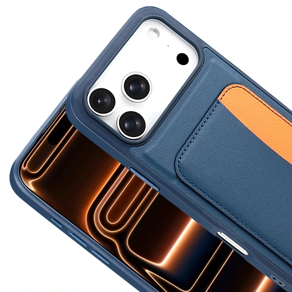 Apple iPhone 17 Pro Max Kılıf Kartlıklı Zore X-Kart Silikon Kapak - 8