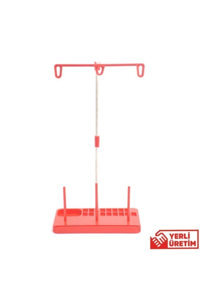 SAKASHİ Sakashi Ev Tipi Dikiş Makine Çardağı 3 Iplikli Kırmızı - Resim 2