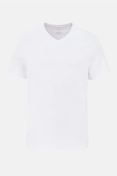 2 li Paket Dagi Erkek Compact V Yaka Kısa Kol Fanila Atlet D5030 ürün görseli