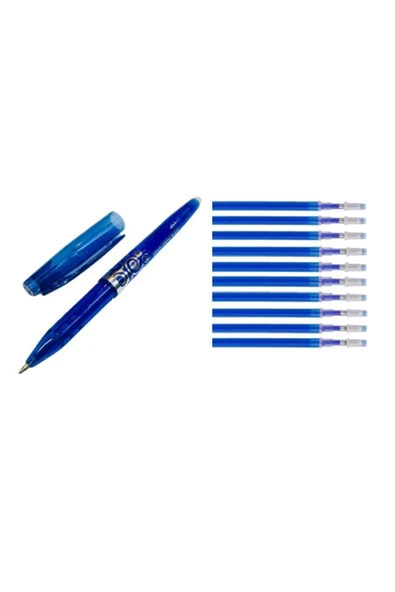 Bluestar Ütü Buharı Ve Isı Ile Uçan Silinebilen Refill Kalem Içi Ve Kalem Mavi 11 Adet ürün görseli