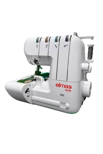 Elmas Ev Tipi 3-4 İplik Overlok Makinası, 2 Yıl Garanti, Beyaz Renk - Resim 6