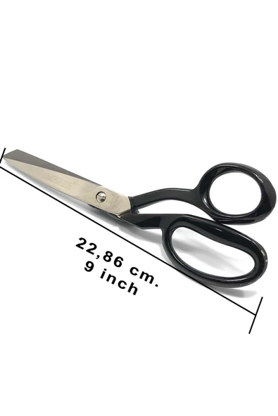 MERZE 9" Numara Nikel Kaplama Regula Makası - Resim 2