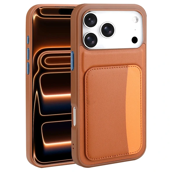 Apple iPhone 17 Pro Max Kılıf Kartlıklı Zore X-Kart Silikon Kapak - 6