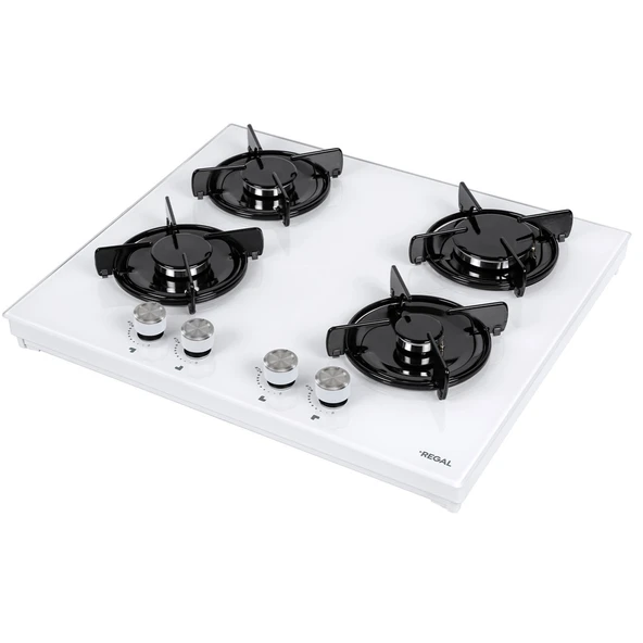 Regal SO 6041 BCY Beyaz Cam Set Üstü Ocak - 2