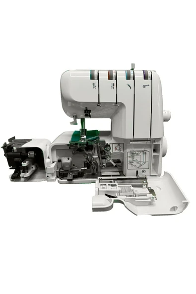 Elmas Ev Tipi 3-4 İplik Overlok Makinası, 2 Yıl Garanti, Beyaz Renk - Resim 8