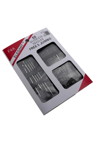 Taksun Profesyonel Kumaş Ve Terzi Makası Paslanmaz Çelik 25 Cm 55 Adet Dikiş Iğne Seti Hediye - Resim 5