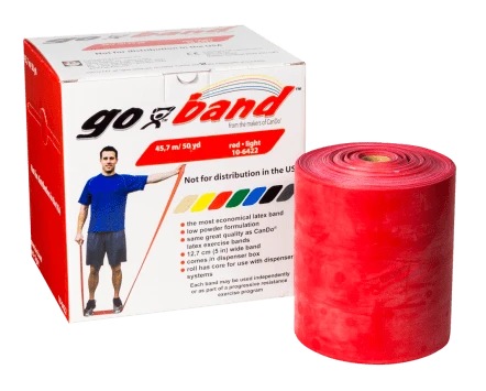 CanDo Go-Band Direnç Egzersiz Bandı Kırmızı ( lıght) 45.7 mt -10-6422 ürün görseli