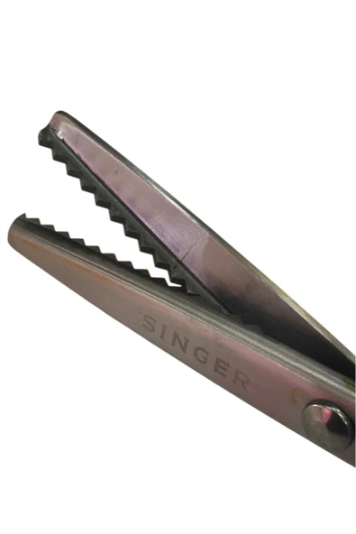 SİNGER Marka Orijinal Sürfile Makası Zigzag Kesim Makası - Resim 6