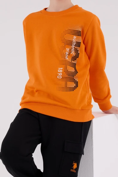 U.S. Polo Assn Eşofman Takımı US2222-4 Turuncu - Resim 3