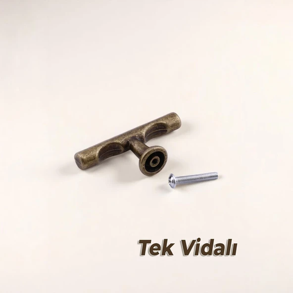 Metal Kulp Düğme Mobilya Çekmece Mutfak Dolabı Dolap Modern Kapak Kulpları Tepsi Eskitme Antik Sarı - Resim 3