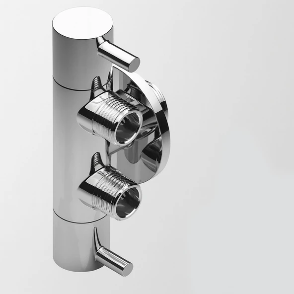 Taharet Musluğu Lüks Ara Musluk Modern Tasarım Krom Kaplama Dayanıklı Şık Banyo Tuvalet Su Musluğu - Resim 2