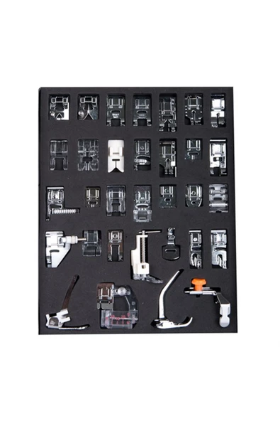 BEM 500Evler Türkçe 32 Parça Paslanmaz Çelik Dikiş Makine Ayak Seti ürün görseli