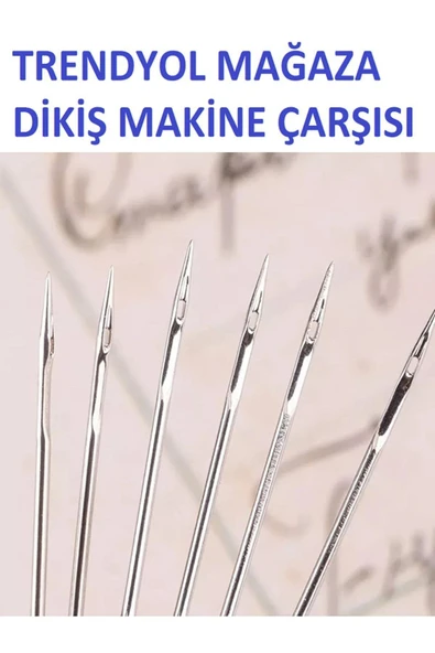 Zetina Dikiş Makine Singer Beko Bindallı Zenıth Ev Tipi Dikiş Makine Iğne 11/75 No Ince Kumaşlara (10 Adet) - Resim 4