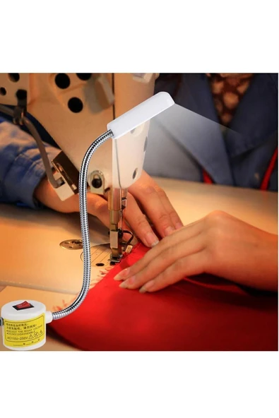 Sanse Metal T Spiral Dikiş Makinası Lambası Mıknatıslı 10 Ledli - Resim 4