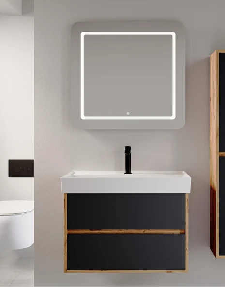 Denko Forever 80 cm (Antrasit) Banyo Dolabı Takımı ürün görseli