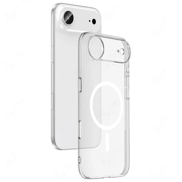 iPhone 17 Air MagSafe Mika Crystal Case Telefon Kılıfı