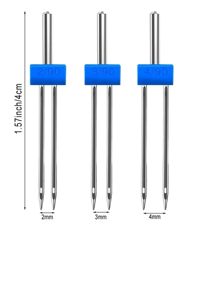 CANARY Ikili Çift Nervür Iğnesi (2mm/90-3mm/90-4mm/90) ürün görseli
