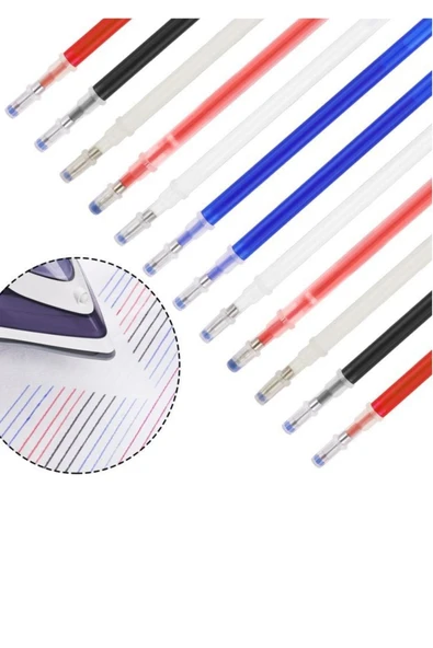 Artus Tedarik Isı Ile Uçan Silinebilen Refill Kalem Içi Ve Kalem Siyah Set (11 ADET) - Resim 3