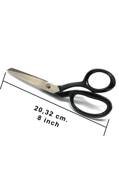 MERZE 8" Numara Nikel Kaplama Regula Makası - Resim 2