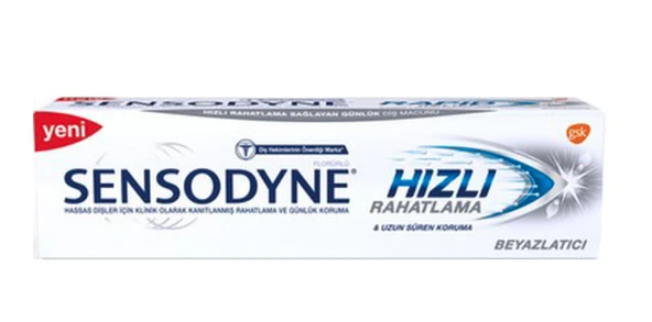 Sensodyne Hızlı Rahatlama Beyazlatıcı Diş Macunu 75 ml ürün görseli