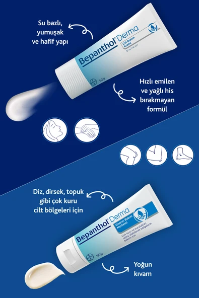 BEPANTHOL Bepanthol Cilt Bakım Kremi 50gr l Tüm Cilt Tiplerine Uygun, El ve Günlük Yüz Bakım, Günlük Vücut Bakım - Resim 3