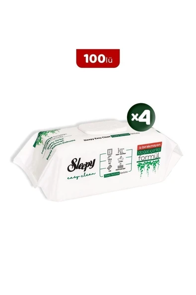 SLEEPY Sleepy Easy Clean Yüzey Tem. Havlusu 100 x4 Adet ürün görseli