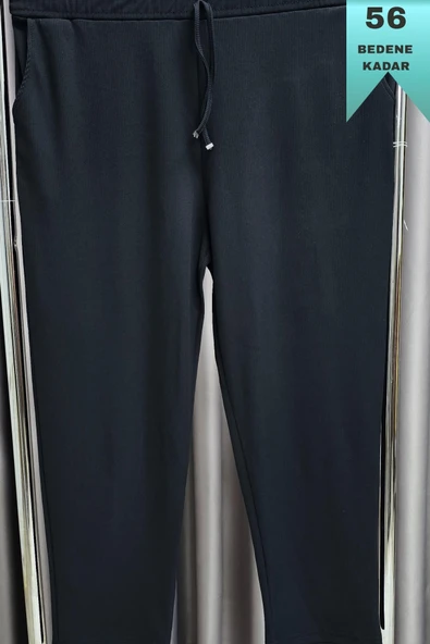 Kadın Tesettür Giyim Büyük Beden Fitilli Örme Pantolon - Resim 8