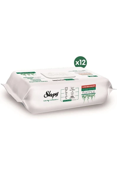 SLEEPY Sleepy Easy Clean Yüzey Temizlik Havlusu&mendili 12x100 (1200 YAPRAK) - 2