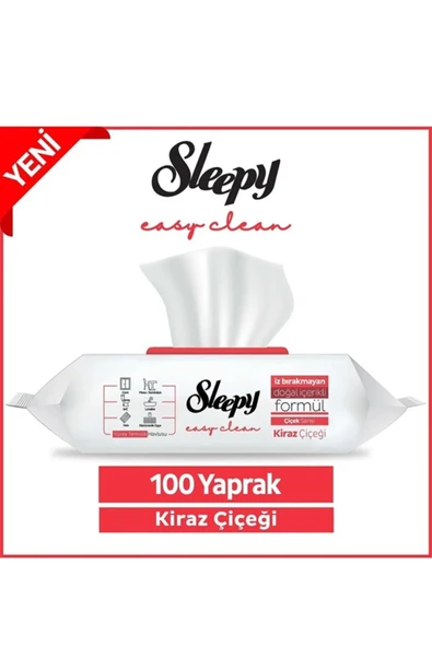 SLEEPY Sleepy Yüzey Temizlik Havlusu Kiraz Çiçeği 100 Adet ürün görseli