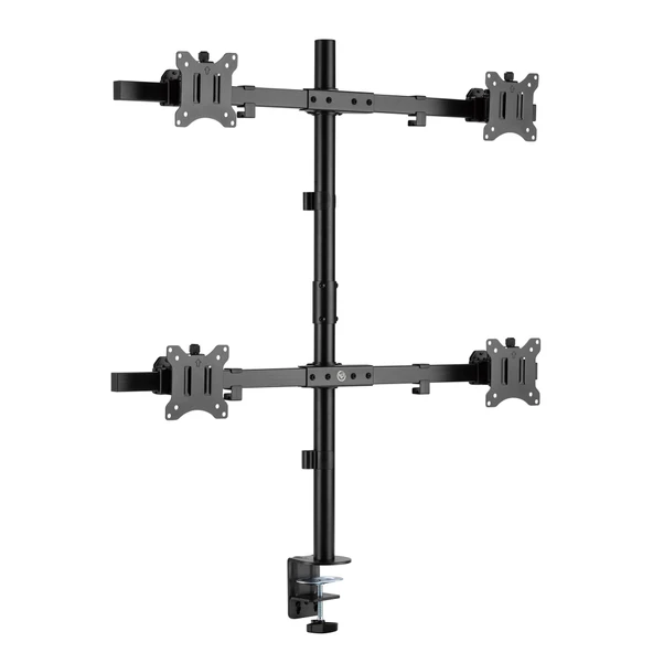 NPO STD5704B Basic 17"-32" VESA Yükseklik/Genişlik Ayarlı Kablo Yönetimli Dörtlü Monitör Tutucu ürün görseli