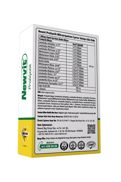 Newvit Probiyotik 30 Kapsül 2 Adet - Resim 2