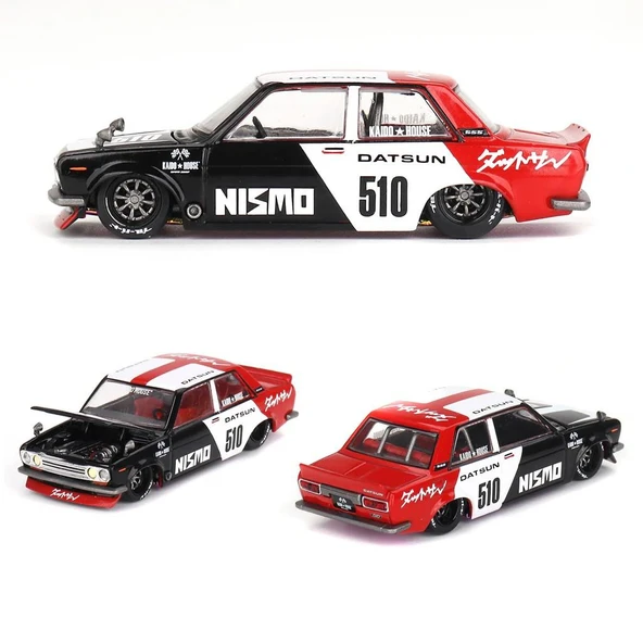 Mini GT 102 Kaido House Datsun Street 510 Racing V1 1/64 Model Araba ürün görseli 1