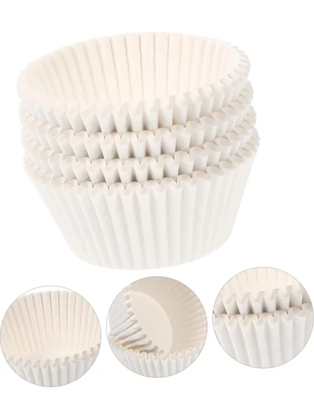 Kafem Kek Kapsülü Beyaz Küçük No:1 100 Adet (K41) ürün görseli